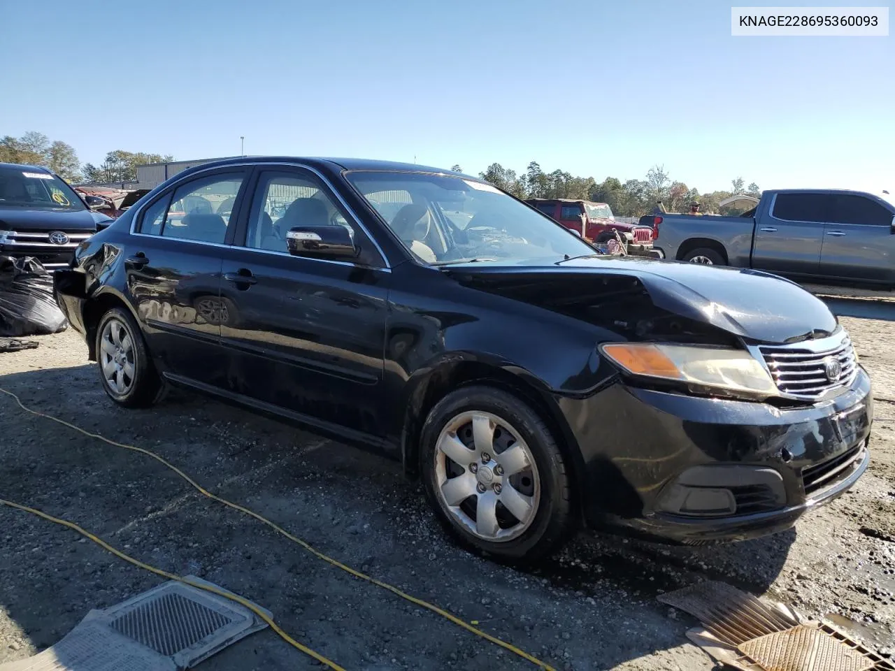 2009 Kia Optima Lx VIN: KNAGE228695360093 Lot: 76788624