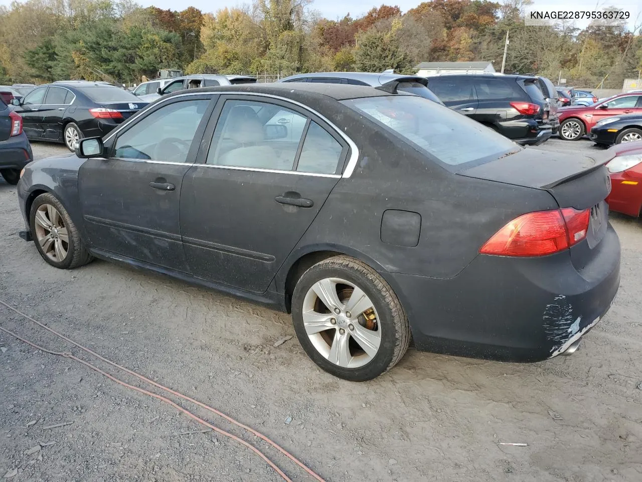 2009 Kia Optima Lx VIN: KNAGE228795363729 Lot: 77499694