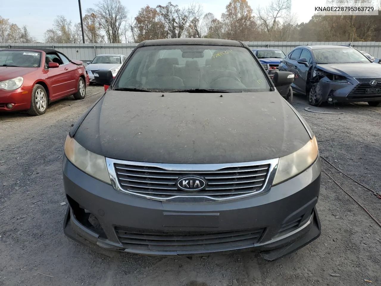 2009 Kia Optima Lx VIN: KNAGE228795363729 Lot: 77499694