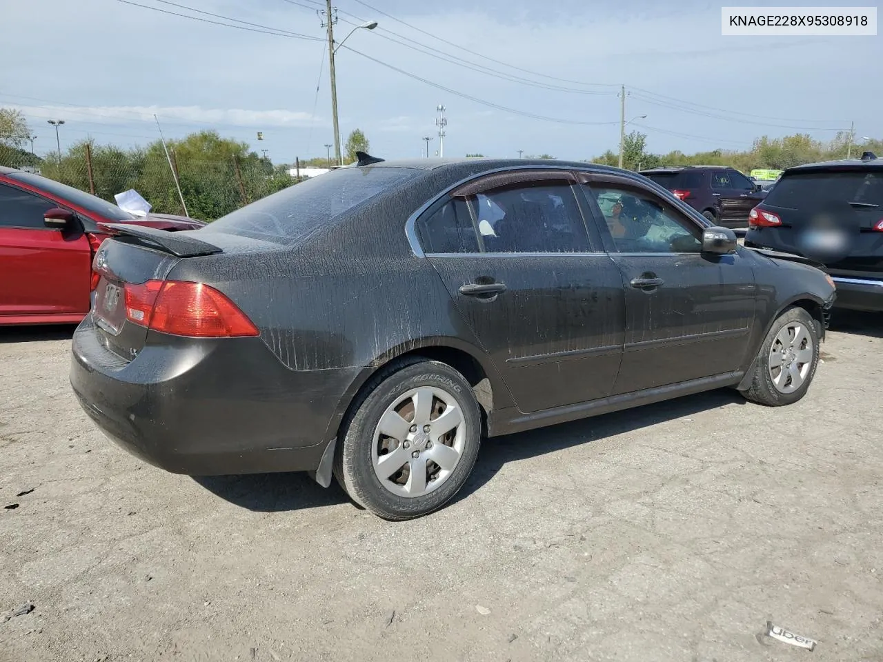 2009 Kia Optima Lx VIN: KNAGE228X95308918 Lot: 77871744