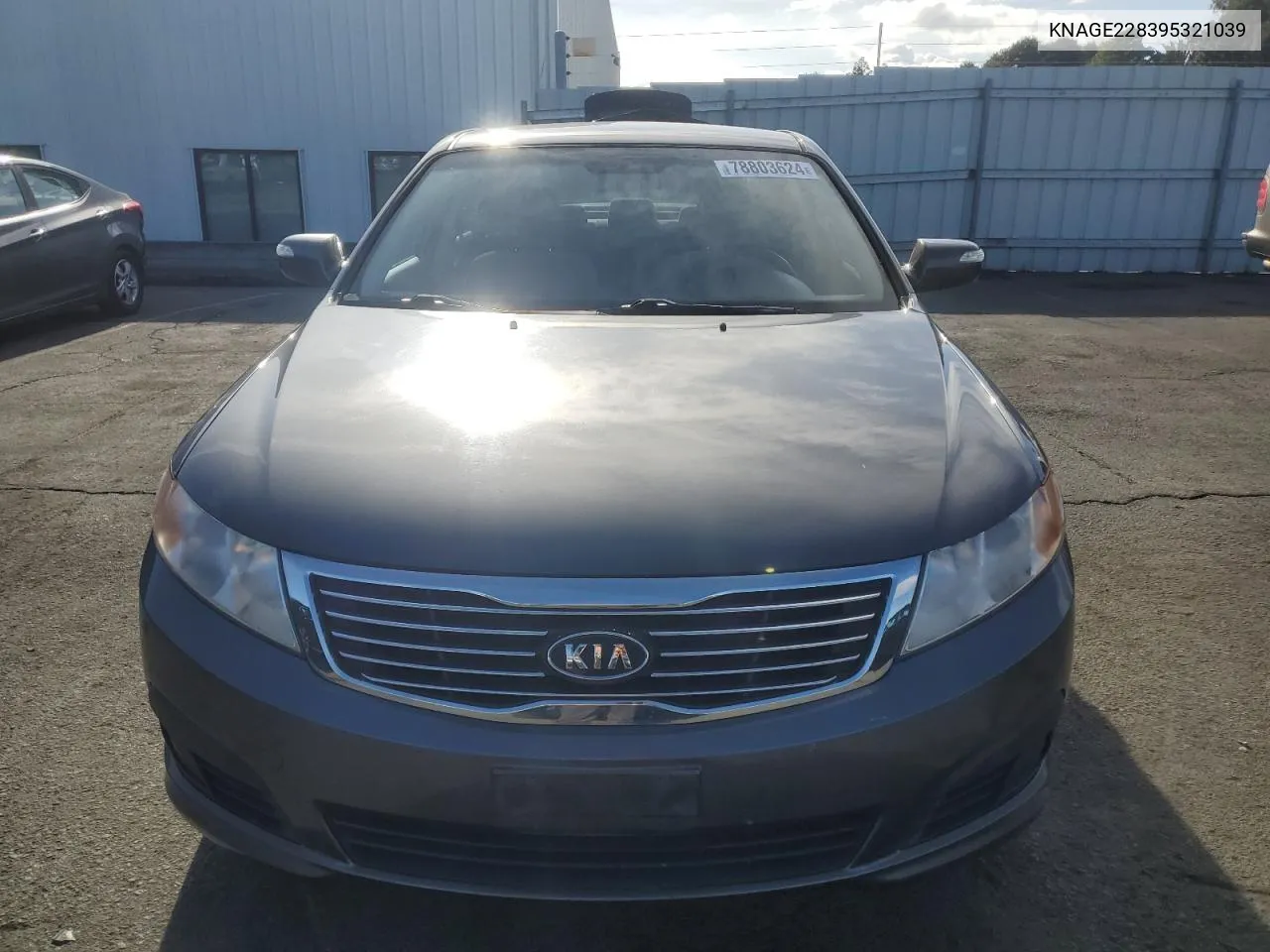 2009 Kia Optima Lx VIN: KNAGE228395321039 Lot: 78803624