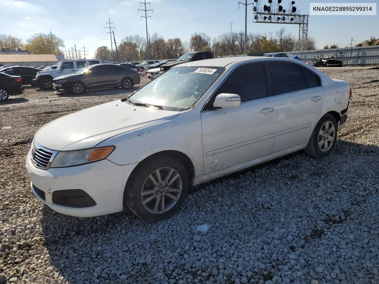 2009 Kia Optima Lx VIN: KNAGE228895299314 Lot: 79205244