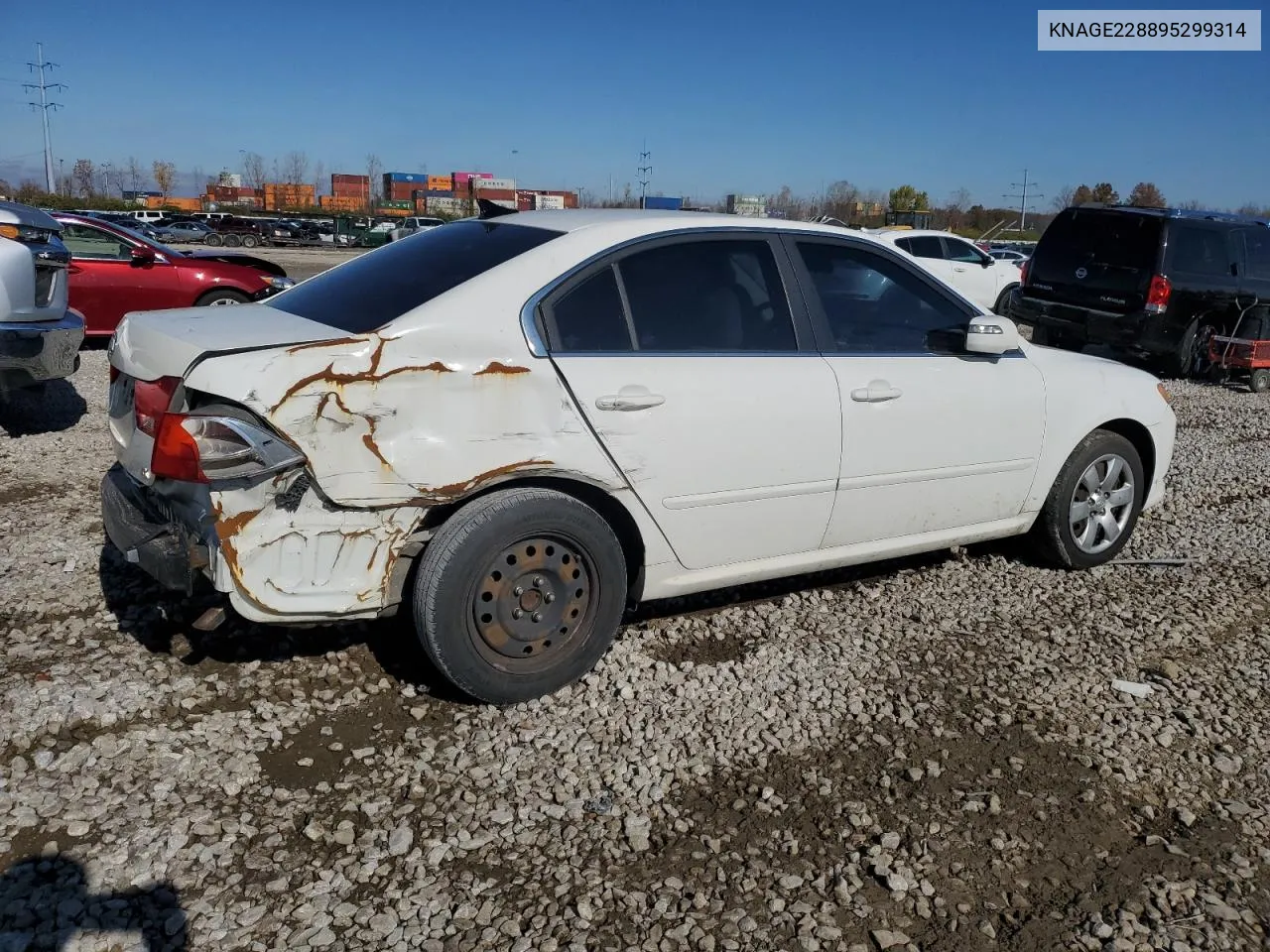 2009 Kia Optima Lx VIN: KNAGE228895299314 Lot: 79205244