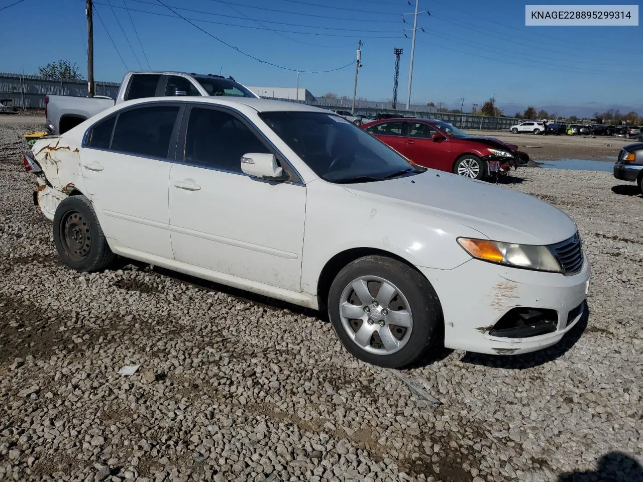 2009 Kia Optima Lx VIN: KNAGE228895299314 Lot: 79205244