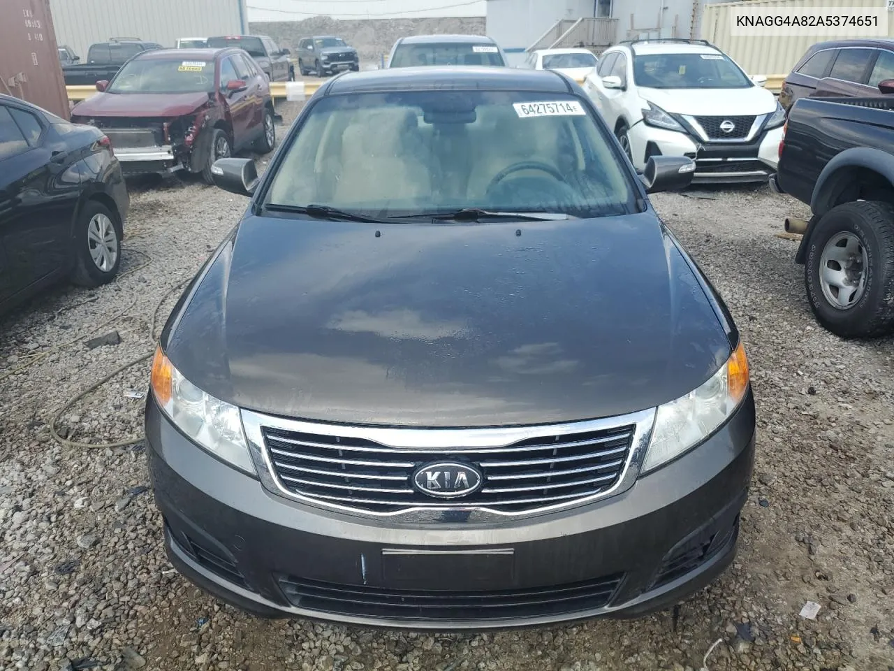 KNAGG4A82A5374651 2010 Kia Optima Lx