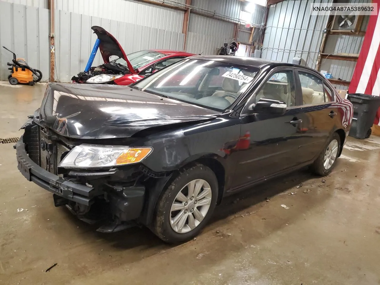 2010 Kia Optima Lx VIN: KNAGG4A87A5389632 Lot: 74250254