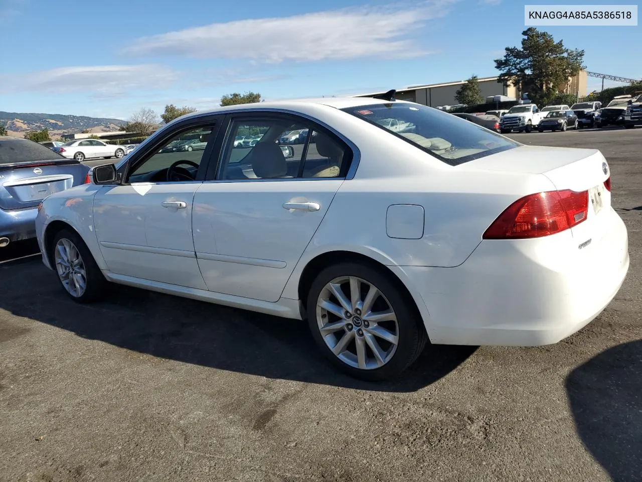 2010 Kia Optima Lx VIN: KNAGG4A85A5386518 Lot: 76606784