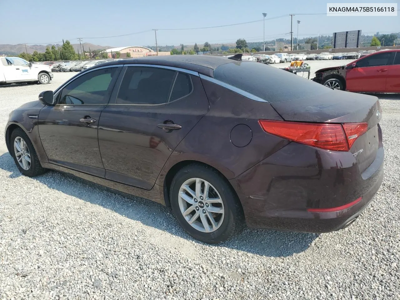 2011 Kia Optima Lx VIN: KNAGM4A75B5166118 Lot: 62879484