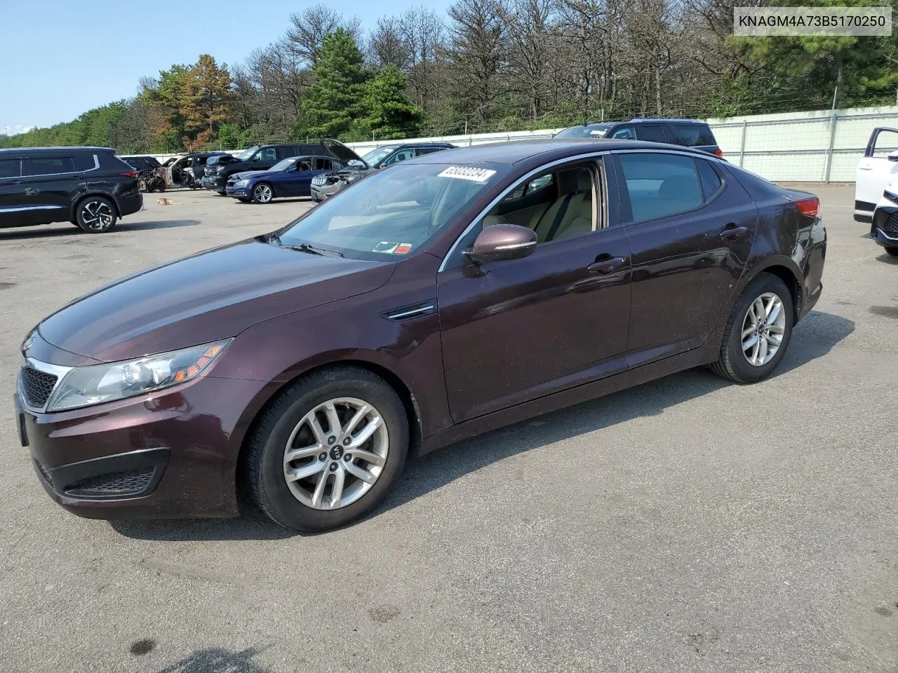 2011 Kia Optima Lx VIN: KNAGM4A73B5170250 Lot: 65032234