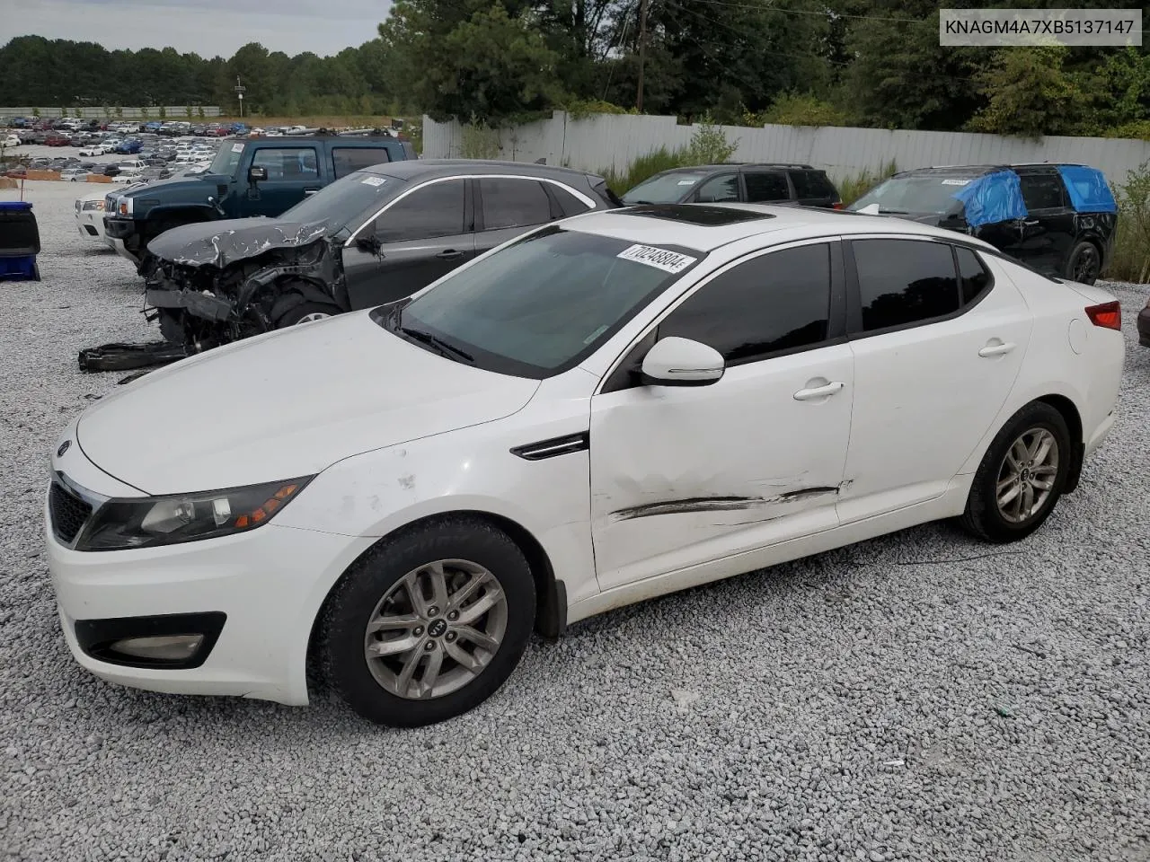 2011 Kia Optima Lx VIN: KNAGM4A7XB5137147 Lot: 70248804