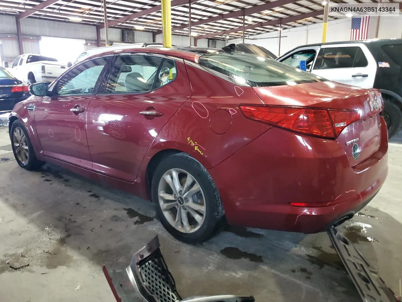 2011 Kia Optima Ex VIN: KNAGN4A63B5143344 Lot: 70928924