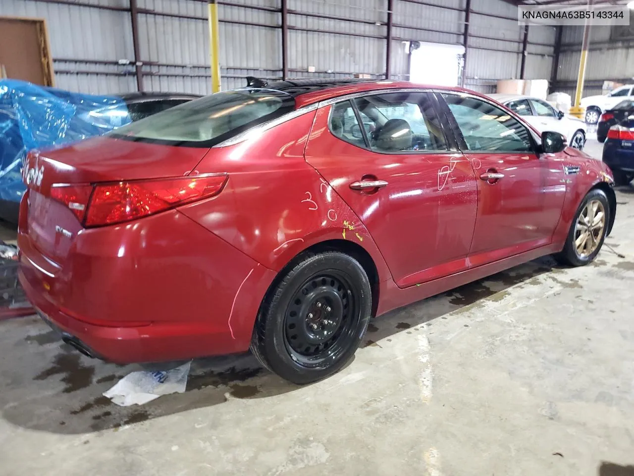 2011 Kia Optima Ex VIN: KNAGN4A63B5143344 Lot: 70928924