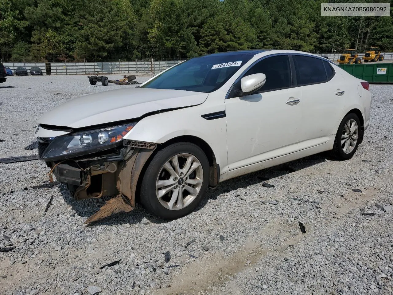 2011 Kia Optima Ex VIN: KNAGN4A70B5086092 Lot: 71041524