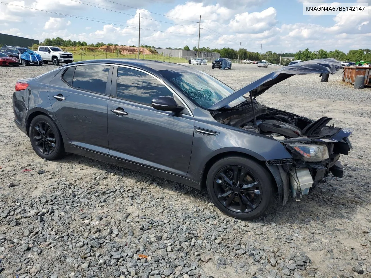 2011 Kia Optima Ex VIN: KNAGN4A67B5142147 Lot: 71757214