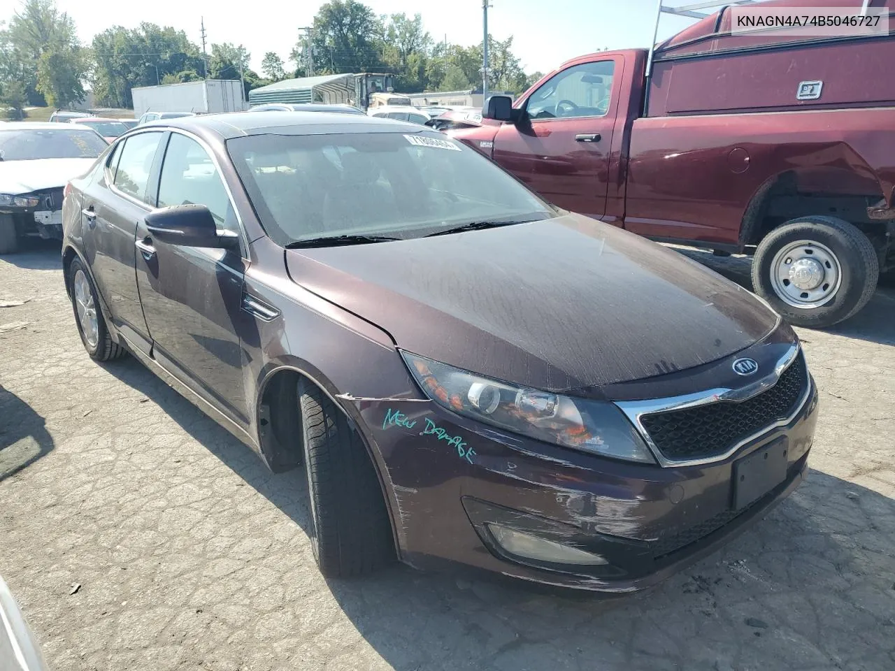 2011 Kia Optima Ex VIN: KNAGN4A74B5046727 Lot: 71806464