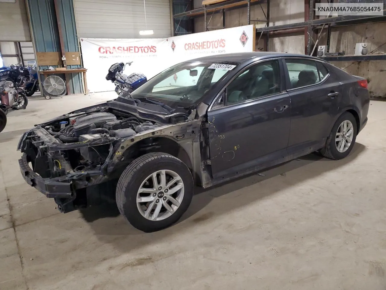 2011 Kia Optima Lx VIN: KNAGM4A76B5054475 Lot: 72351704