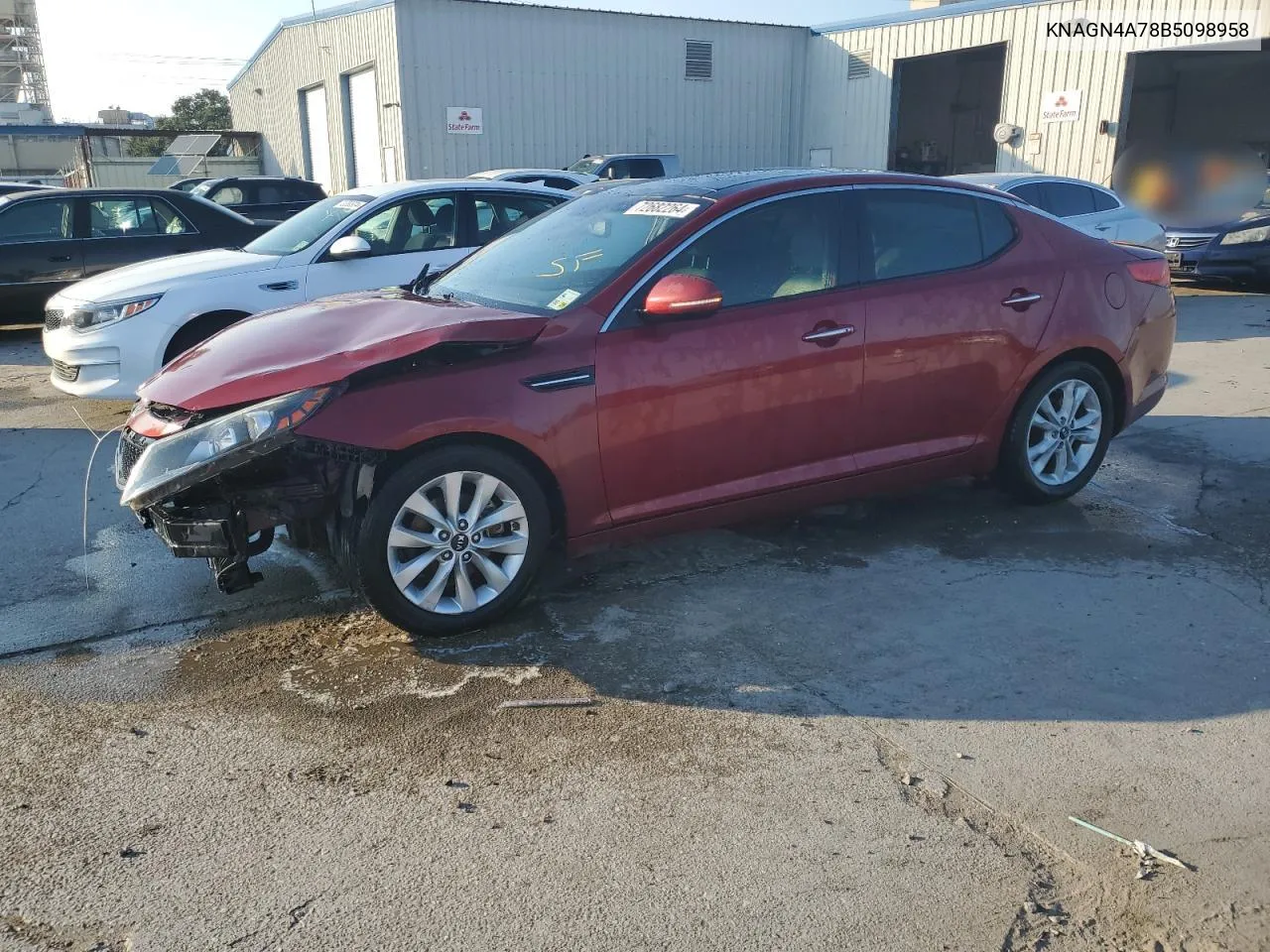 KNAGN4A78B5098958 2011 Kia Optima Ex