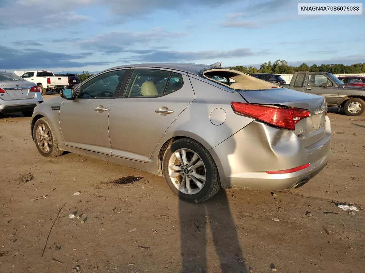 2011 Kia Optima Ex VIN: KNAGN4A70B5076033 Lot: 73789464