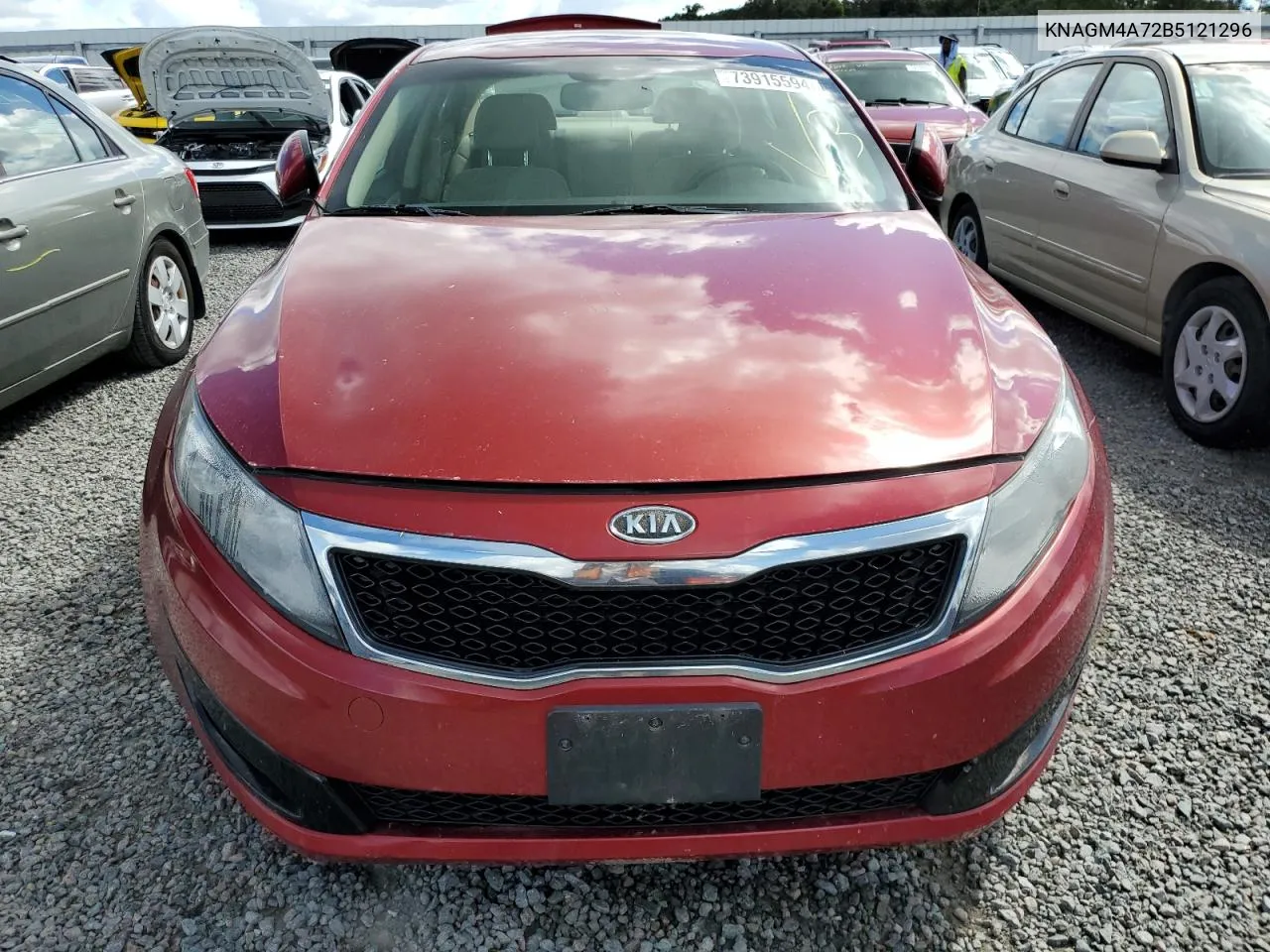 2011 Kia Optima Lx VIN: KNAGM4A72B5121296 Lot: 73915594