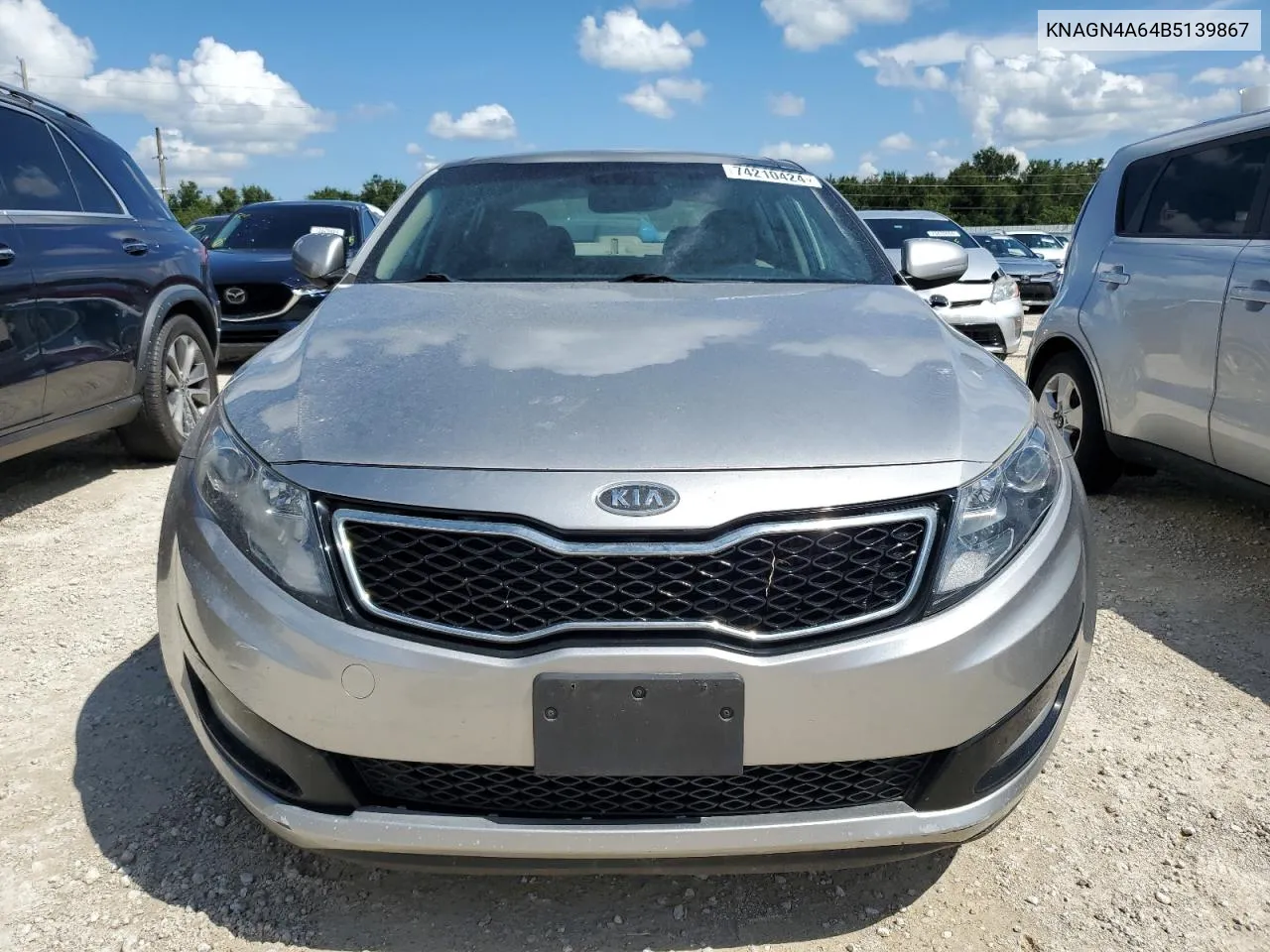 2011 Kia Optima Ex VIN: KNAGN4A64B5139867 Lot: 74210424