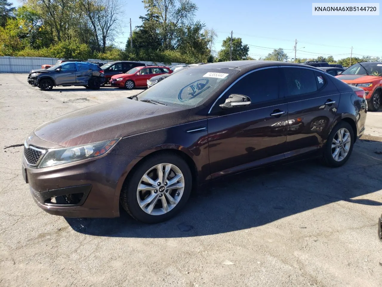 2011 Kia Optima Ex VIN: KNAGN4A6XB5144720 Lot: 74385344