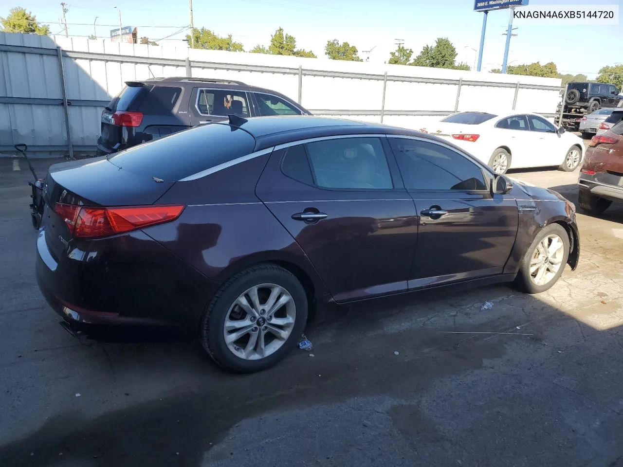 2011 Kia Optima Ex VIN: KNAGN4A6XB5144720 Lot: 74385344