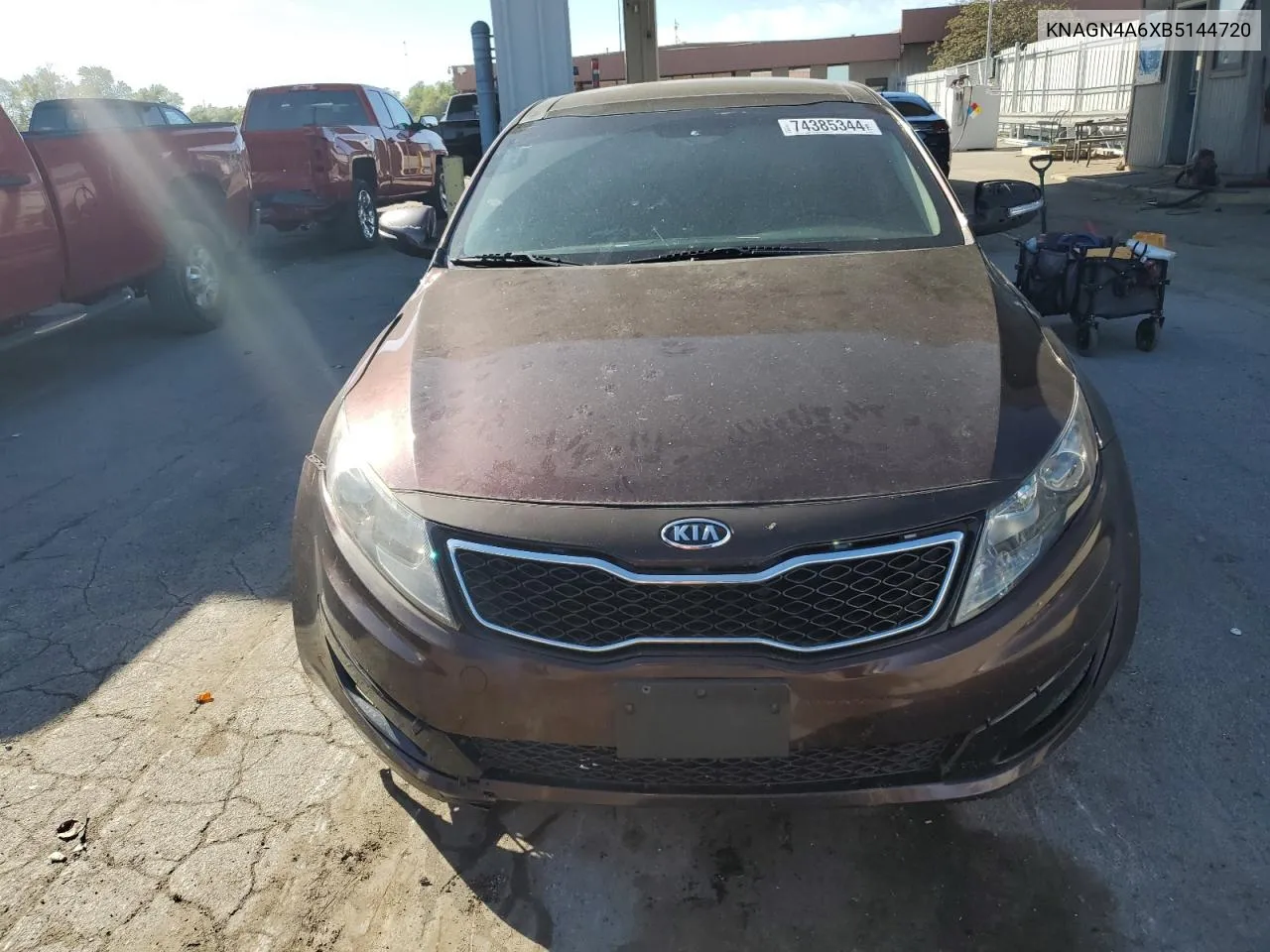 2011 Kia Optima Ex VIN: KNAGN4A6XB5144720 Lot: 74385344