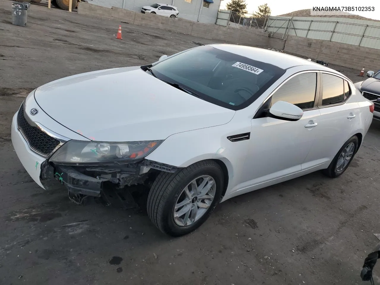 2011 Kia Optima Lx VIN: KNAGM4A73B5102353 Lot: 74958564