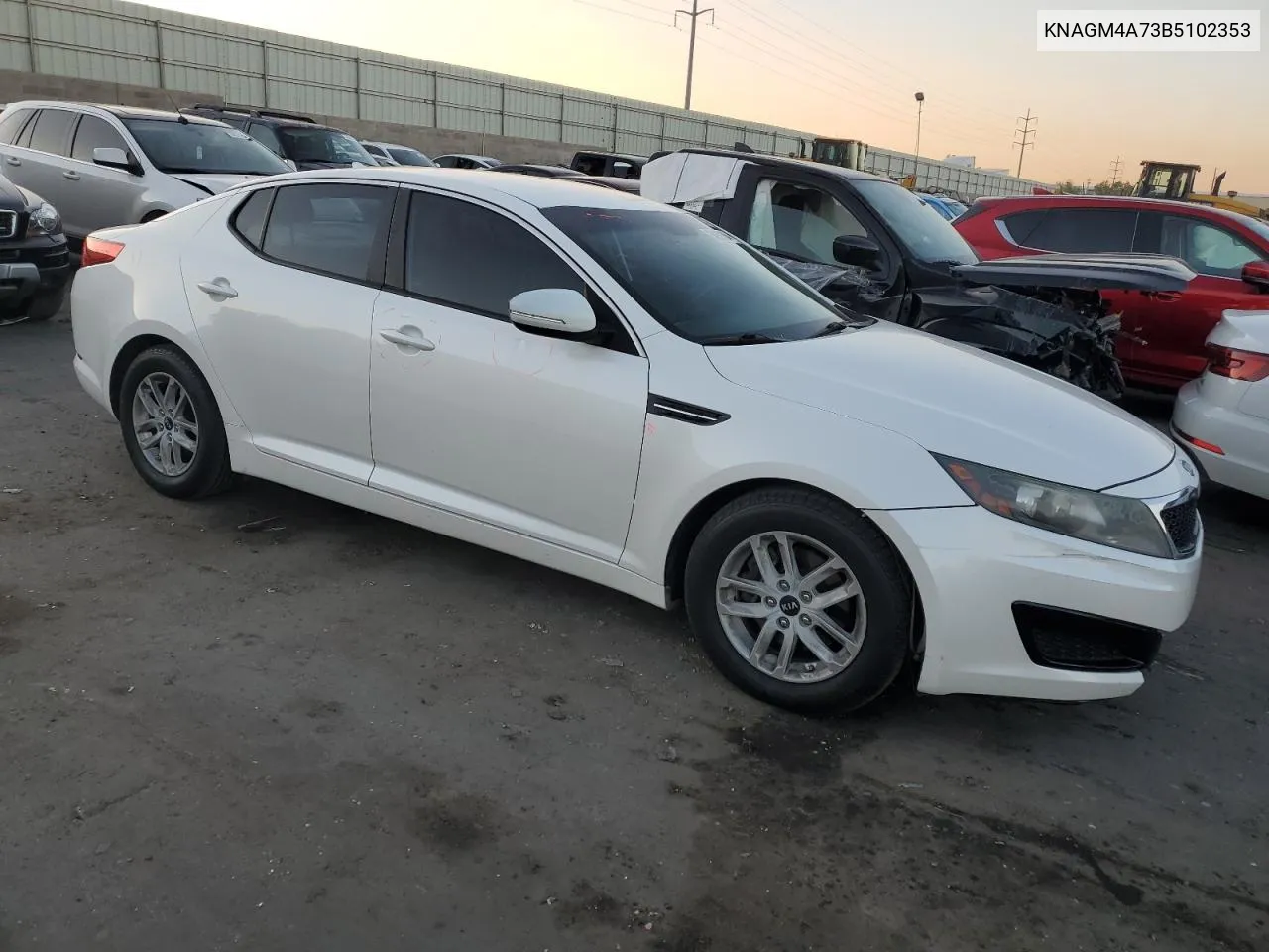 2011 Kia Optima Lx VIN: KNAGM4A73B5102353 Lot: 74958564