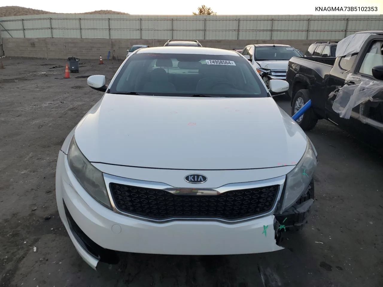 2011 Kia Optima Lx VIN: KNAGM4A73B5102353 Lot: 74958564