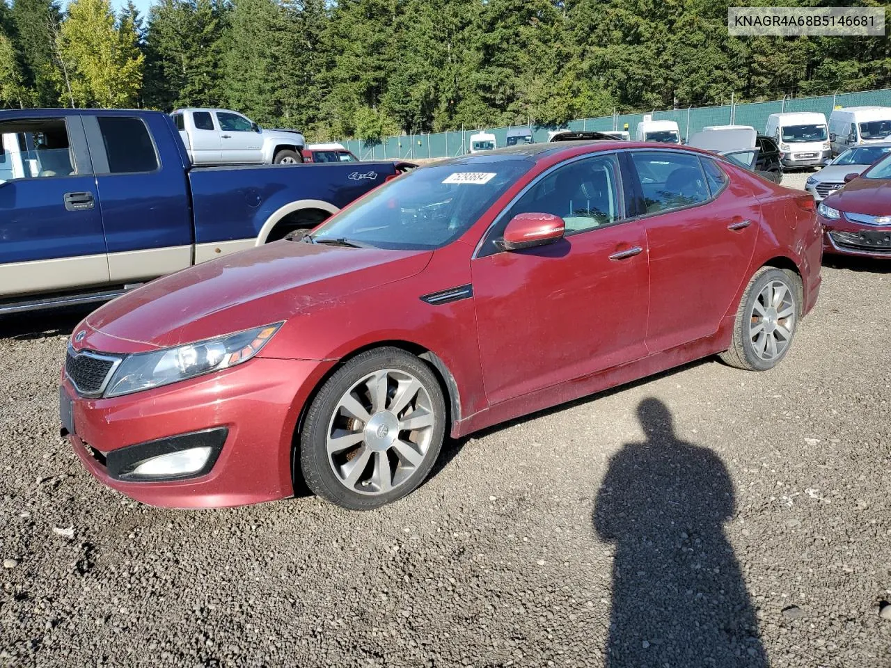 2011 Kia Optima Sx VIN: KNAGR4A68B5146681 Lot: 75293684