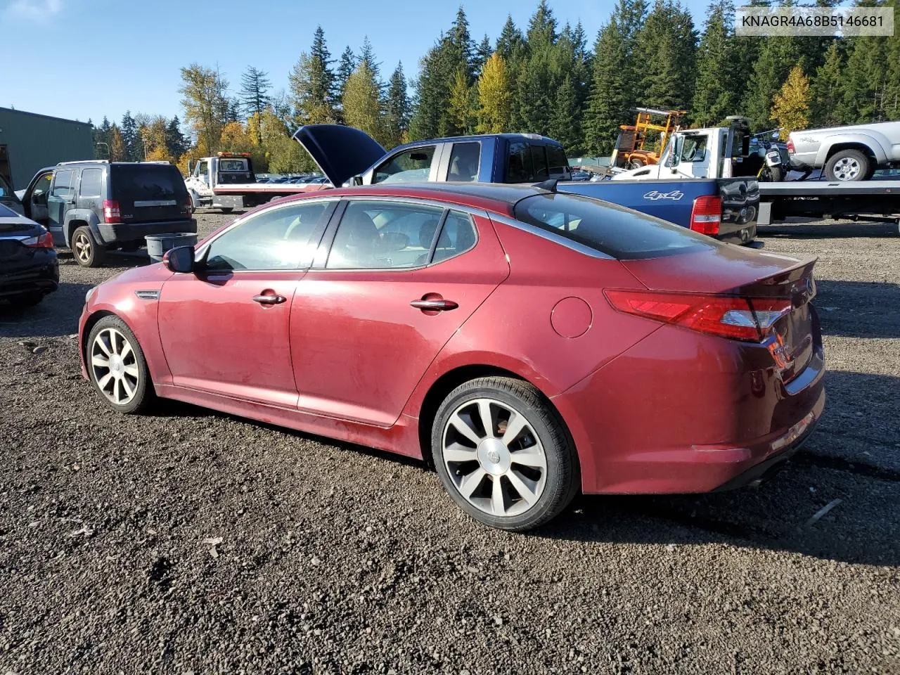 2011 Kia Optima Sx VIN: KNAGR4A68B5146681 Lot: 75293684