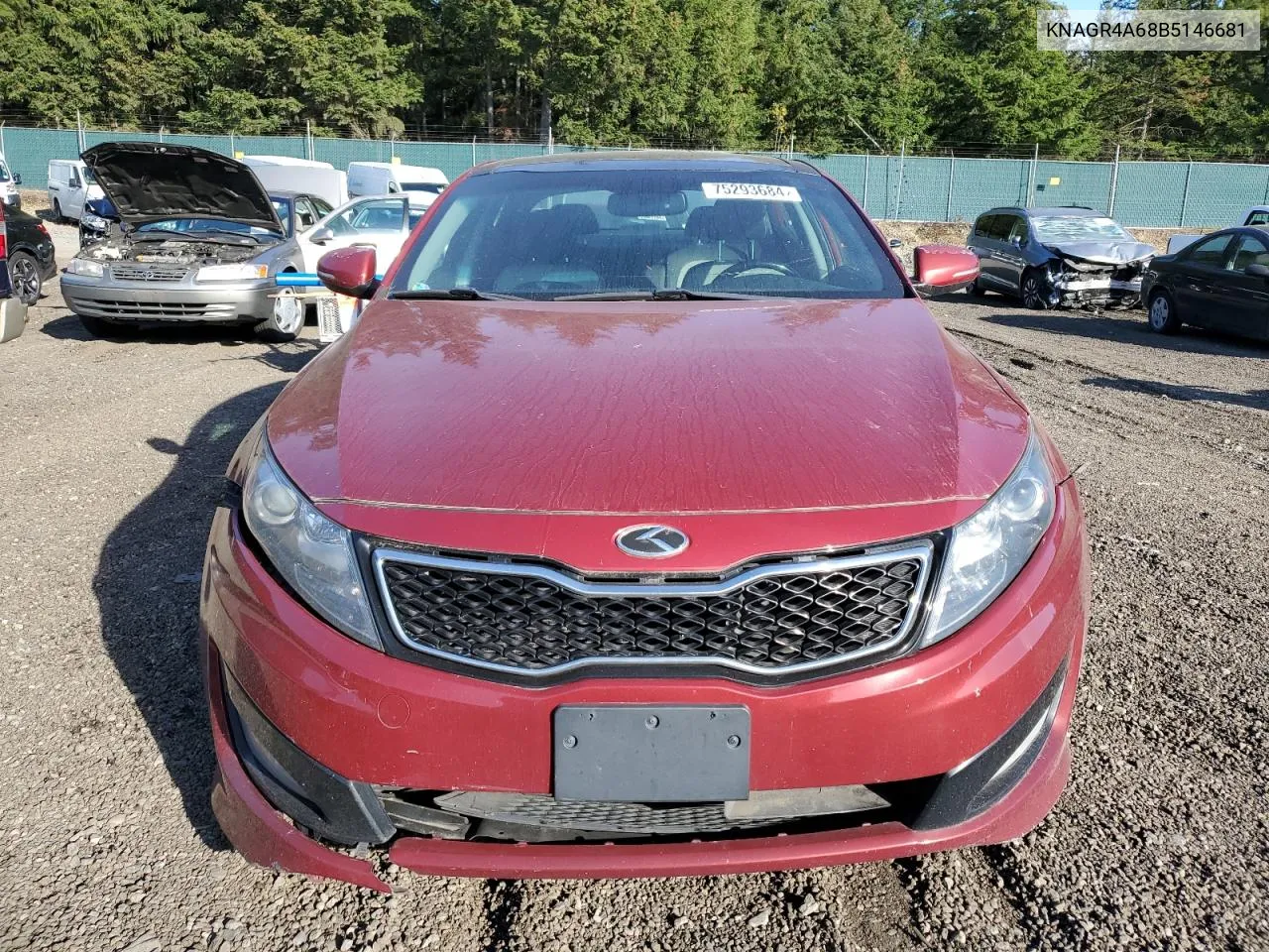 2011 Kia Optima Sx VIN: KNAGR4A68B5146681 Lot: 75293684