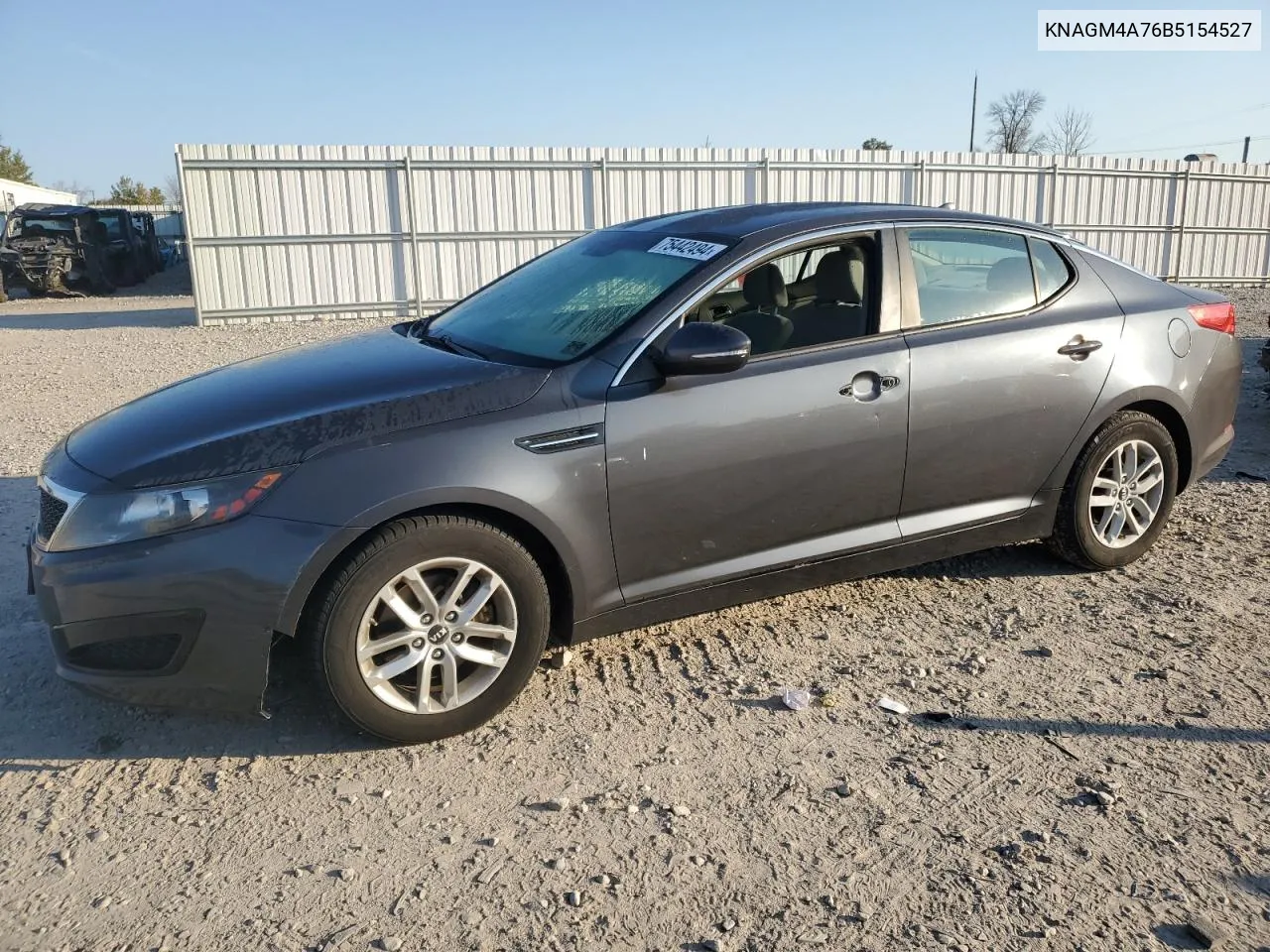 2011 Kia Optima Lx VIN: KNAGM4A76B5154527 Lot: 75442494