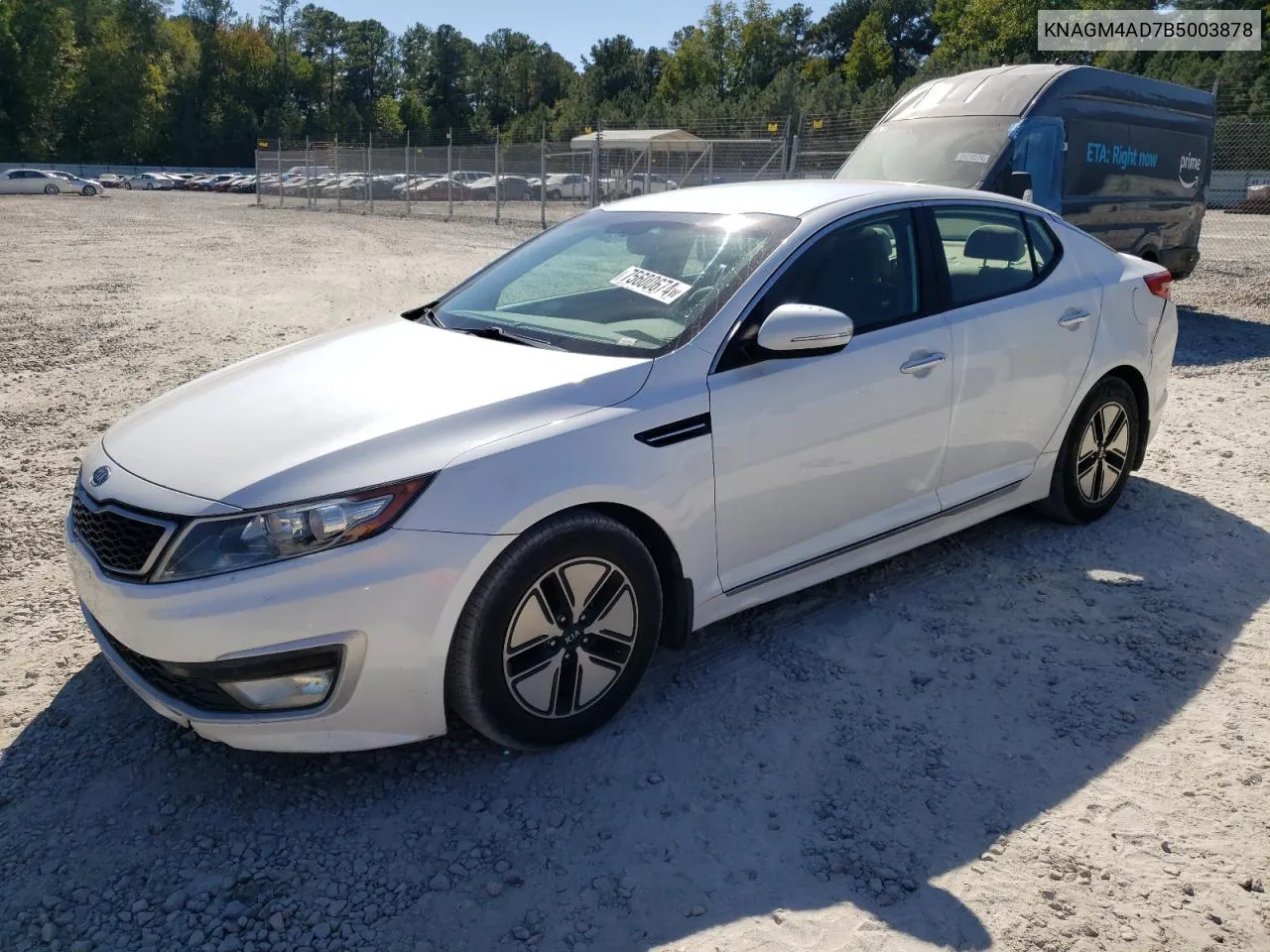 2011 Kia Optima Hybrid VIN: KNAGM4AD7B5003878 Lot: 75600674