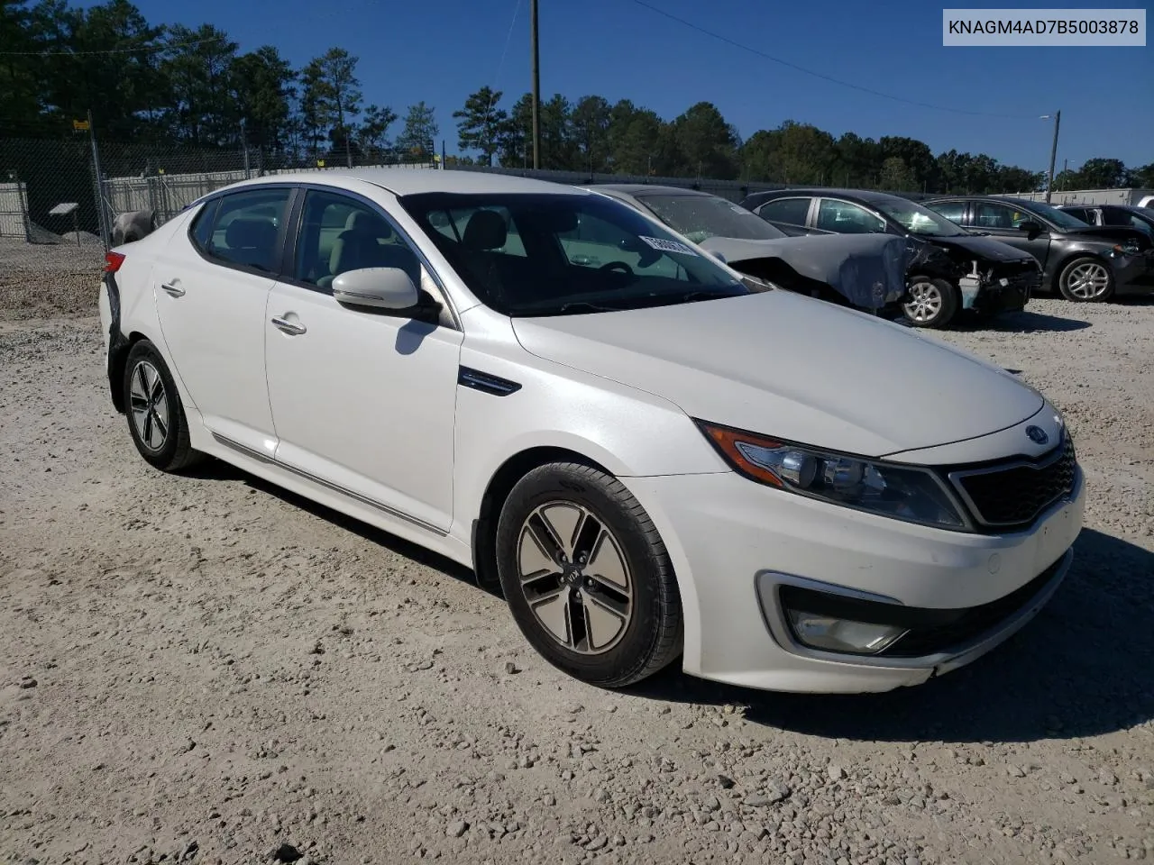 2011 Kia Optima Hybrid VIN: KNAGM4AD7B5003878 Lot: 75600674