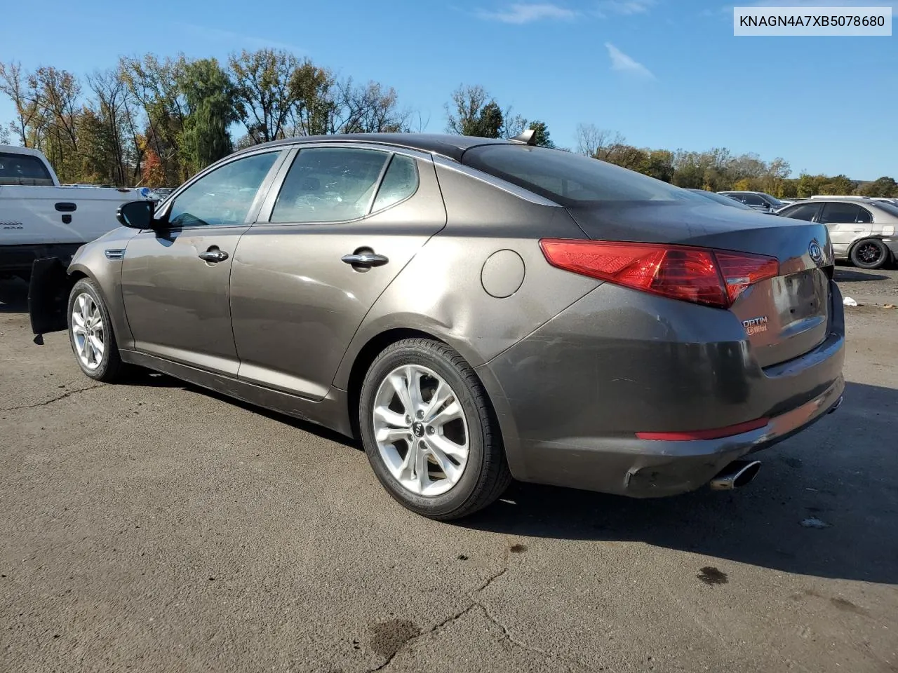 2011 Kia Optima Ex VIN: KNAGN4A7XB5078680 Lot: 75613544