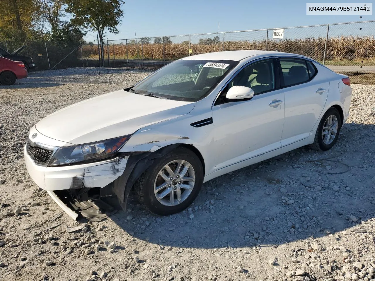 2011 Kia Optima Lx VIN: KNAGM4A79B5121442 Lot: 75834394