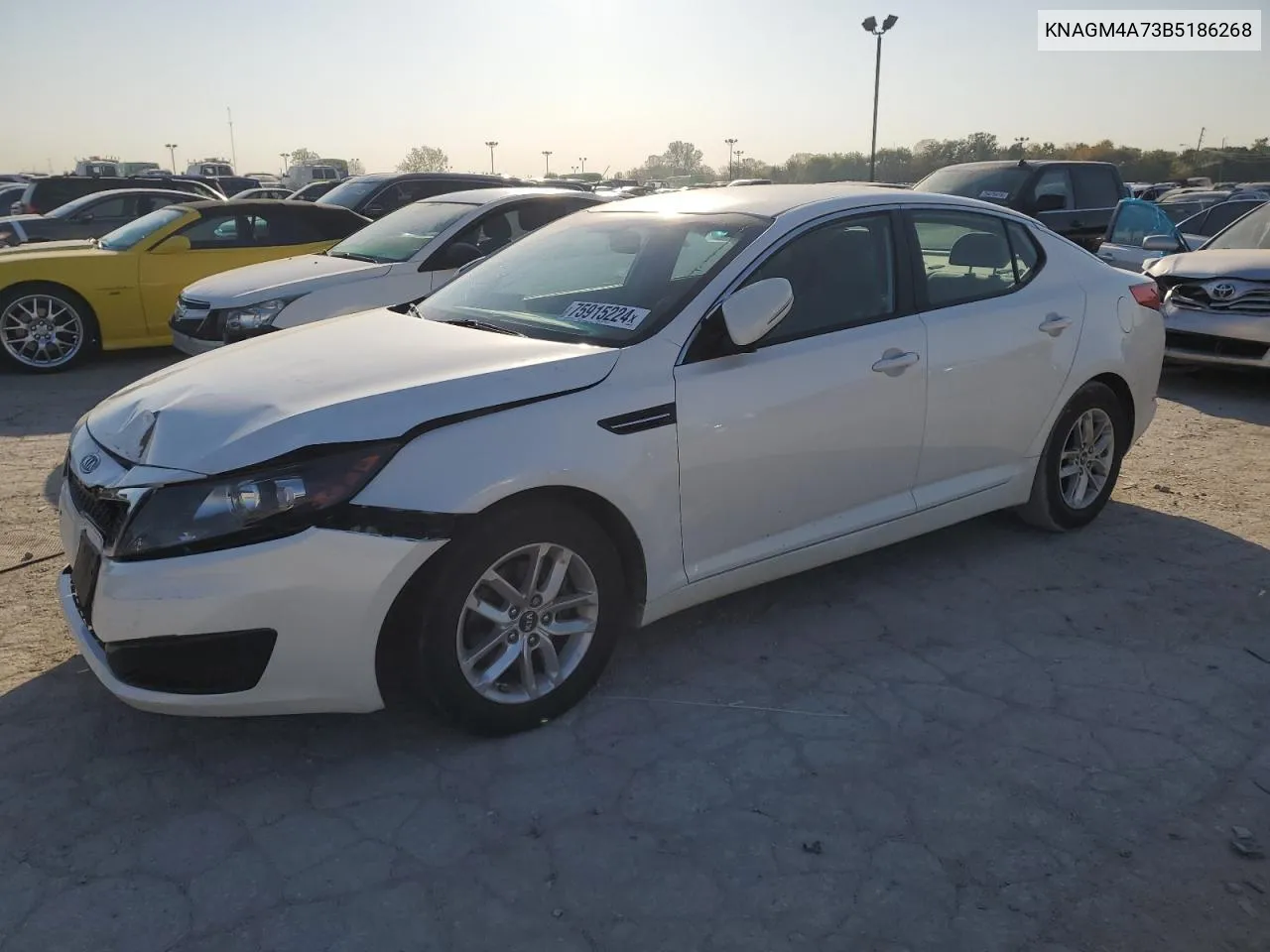 2011 Kia Optima Lx VIN: KNAGM4A73B5186268 Lot: 75915224