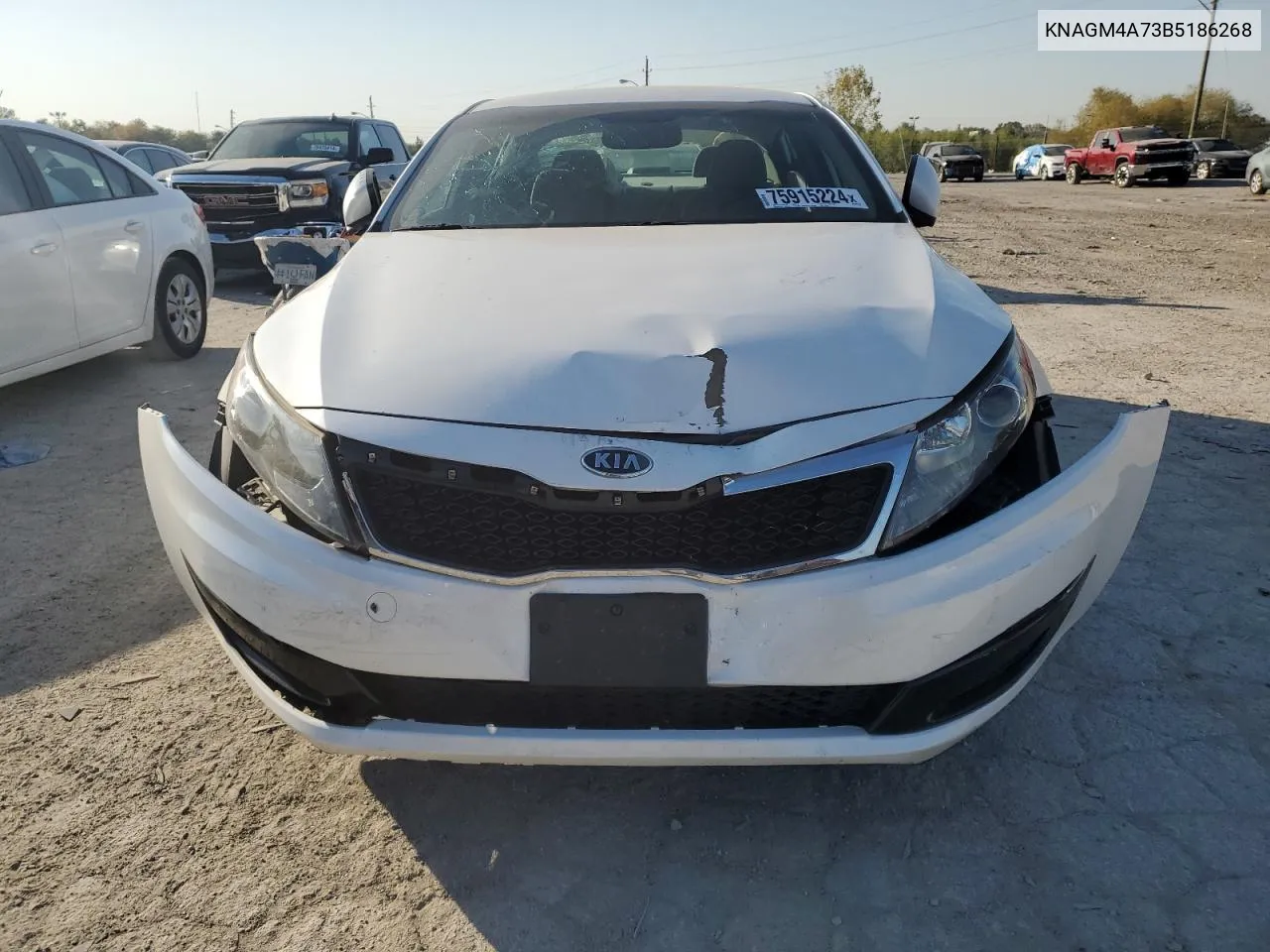 2011 Kia Optima Lx VIN: KNAGM4A73B5186268 Lot: 75915224