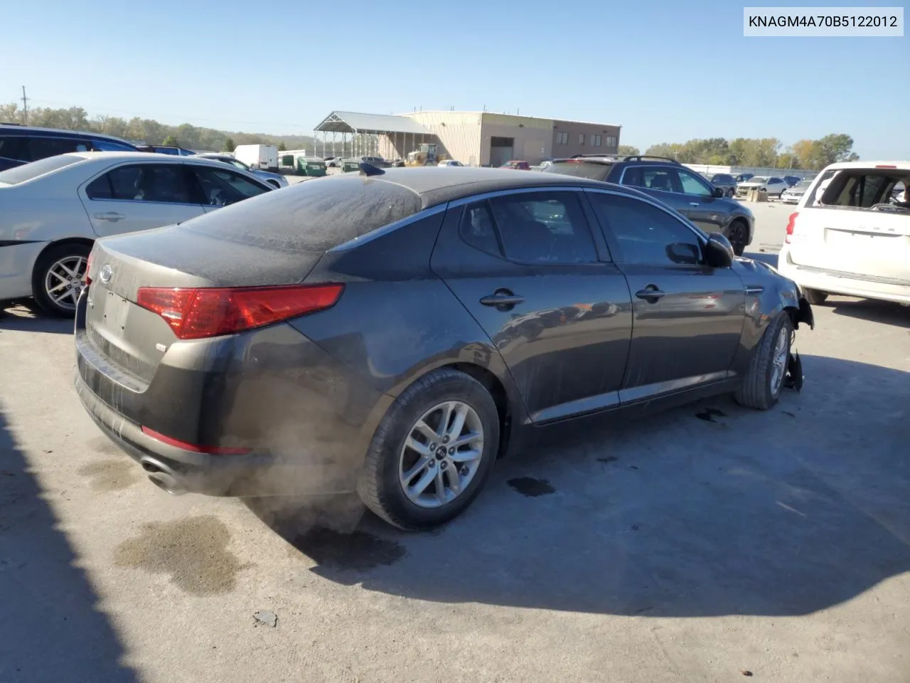 2011 Kia Optima Lx VIN: KNAGM4A70B5122012 Lot: 76250154