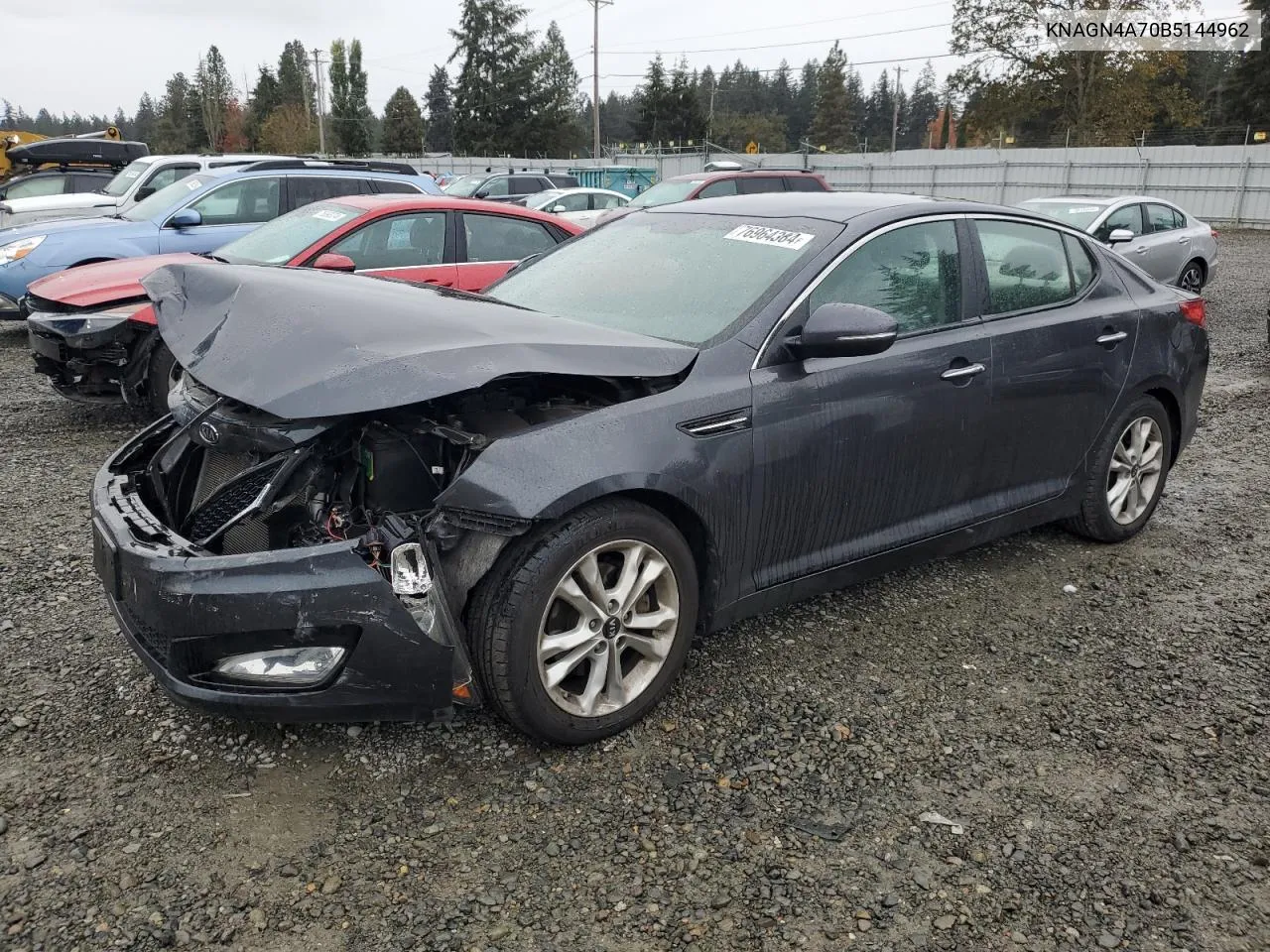 2011 Kia Optima Ex VIN: KNAGN4A70B5144962 Lot: 76964384