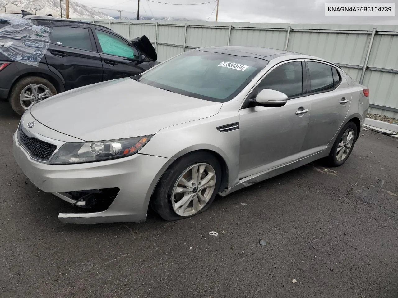 2011 Kia Optima Ex VIN: KNAGN4A76B5104739 Lot: 77008374