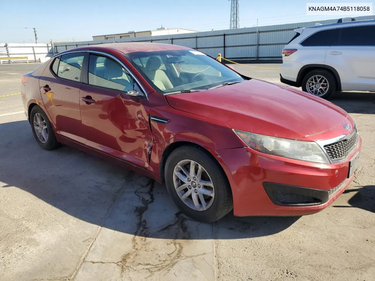 2011 Kia Optima Lx VIN: KNAGM4A74B5118058 Lot: 77623624