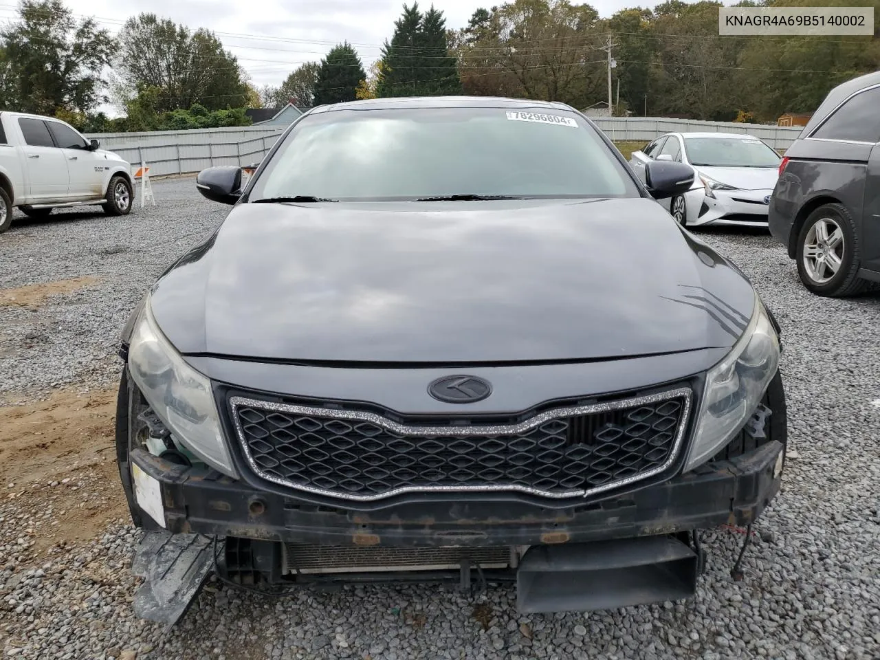 2011 Kia Optima Sx VIN: KNAGR4A69B5140002 Lot: 78296804