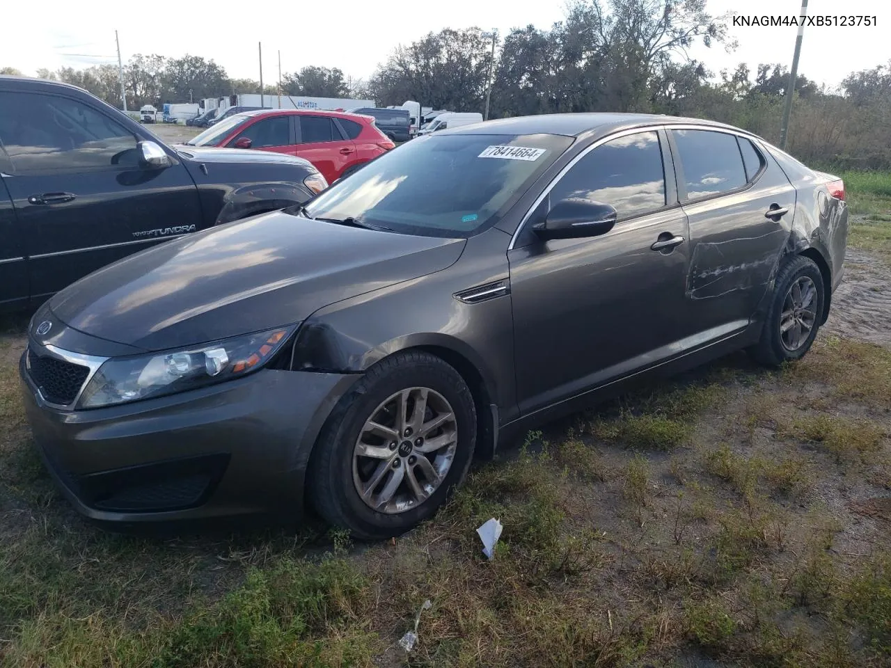 2011 Kia Optima Lx VIN: KNAGM4A7XB5123751 Lot: 78414664