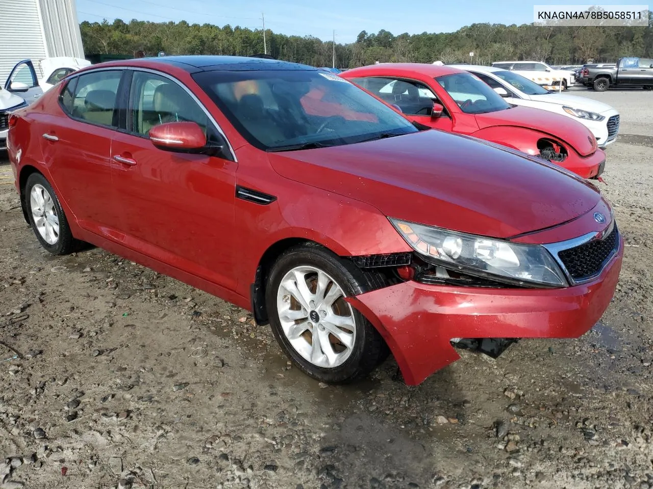 2011 Kia Optima Ex VIN: KNAGN4A78B5058511 Lot: 79052094