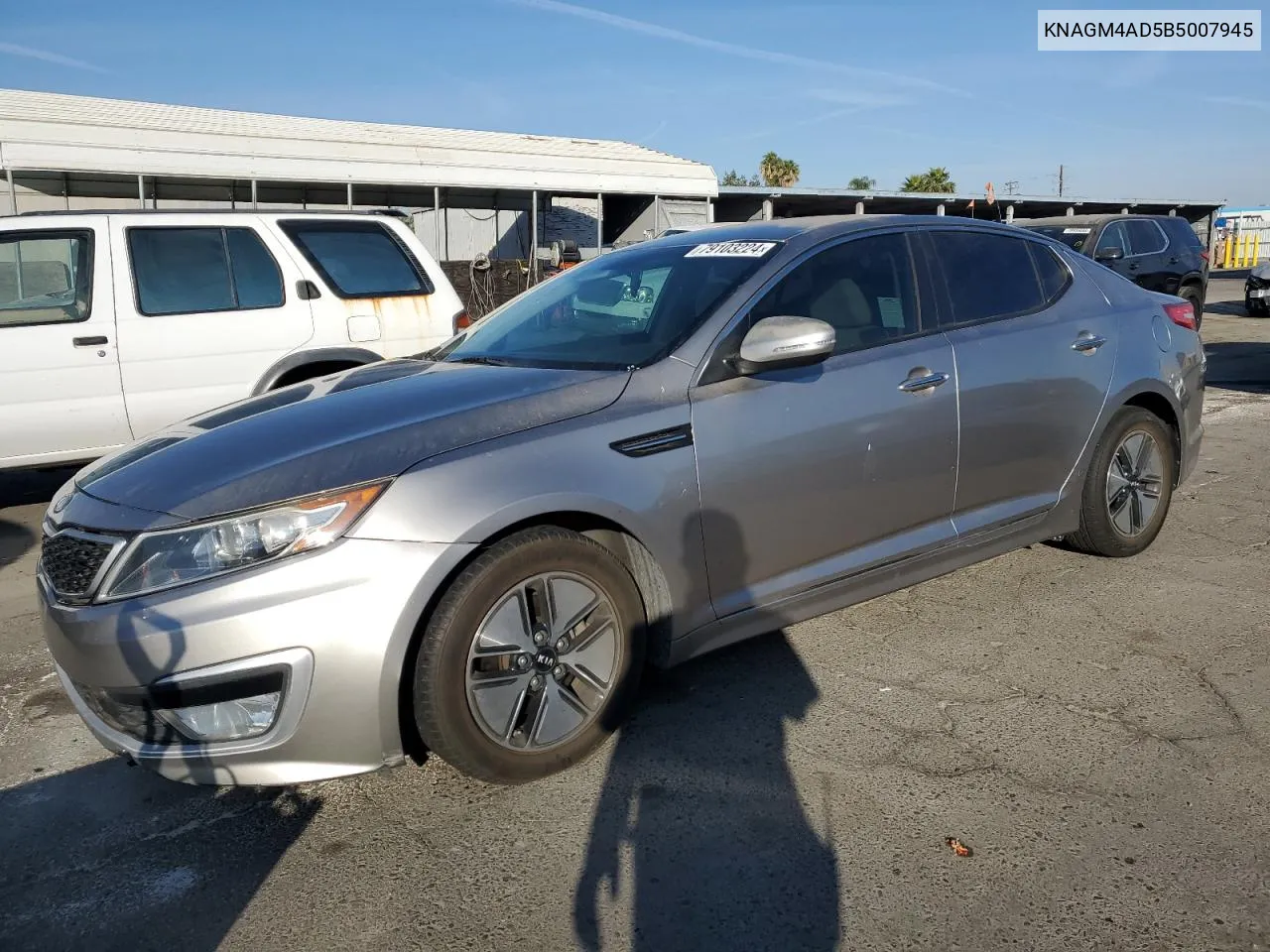 2011 Kia Optima Hybrid VIN: KNAGM4AD5B5007945 Lot: 79103224