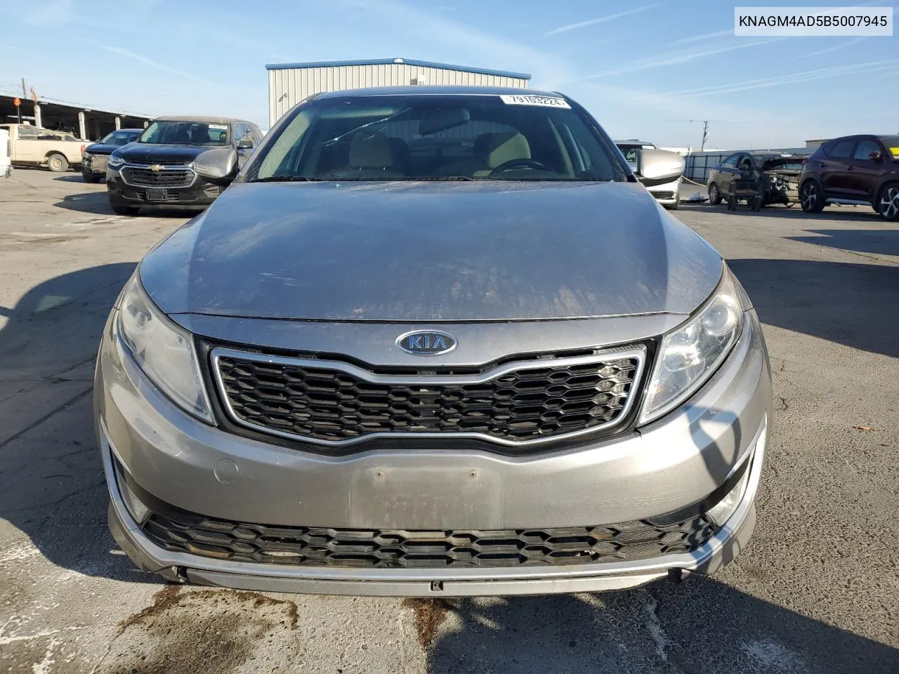 2011 Kia Optima Hybrid VIN: KNAGM4AD5B5007945 Lot: 79103224