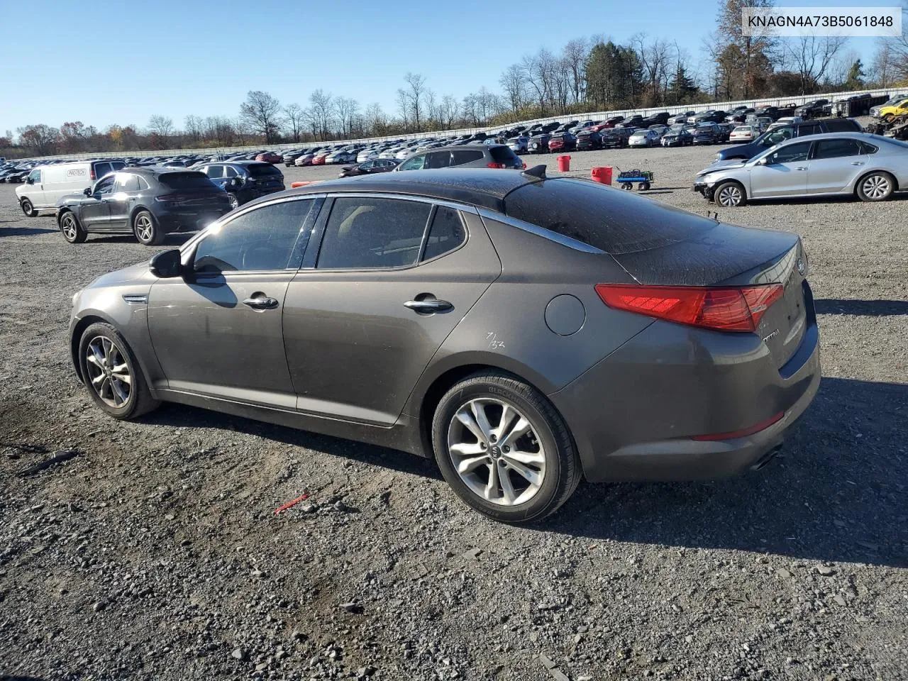 2011 Kia Optima Ex VIN: KNAGN4A73B5061848 Lot: 79496534